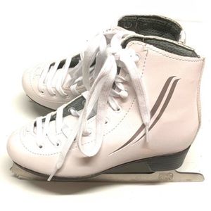 Lake Placid Cascade Kid’s White Ice Skates Size Kids 3
